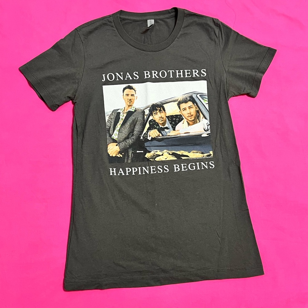Jonas Brothers - HAPPINESS BEGINS GREY WOMENS TEE